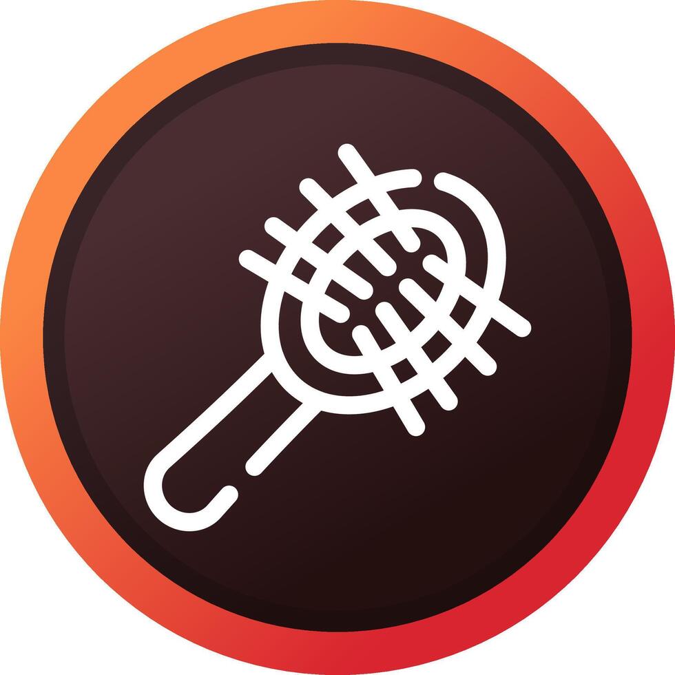 Hairbrush Creative Icon Design vector