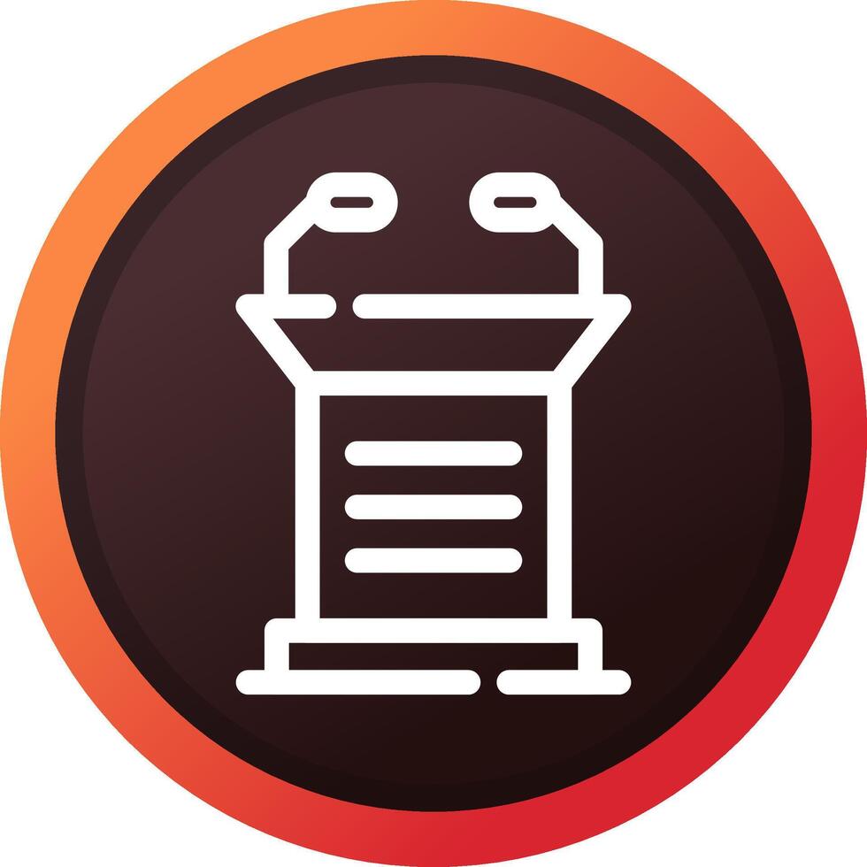 Lectern Creative Icon Design vector
