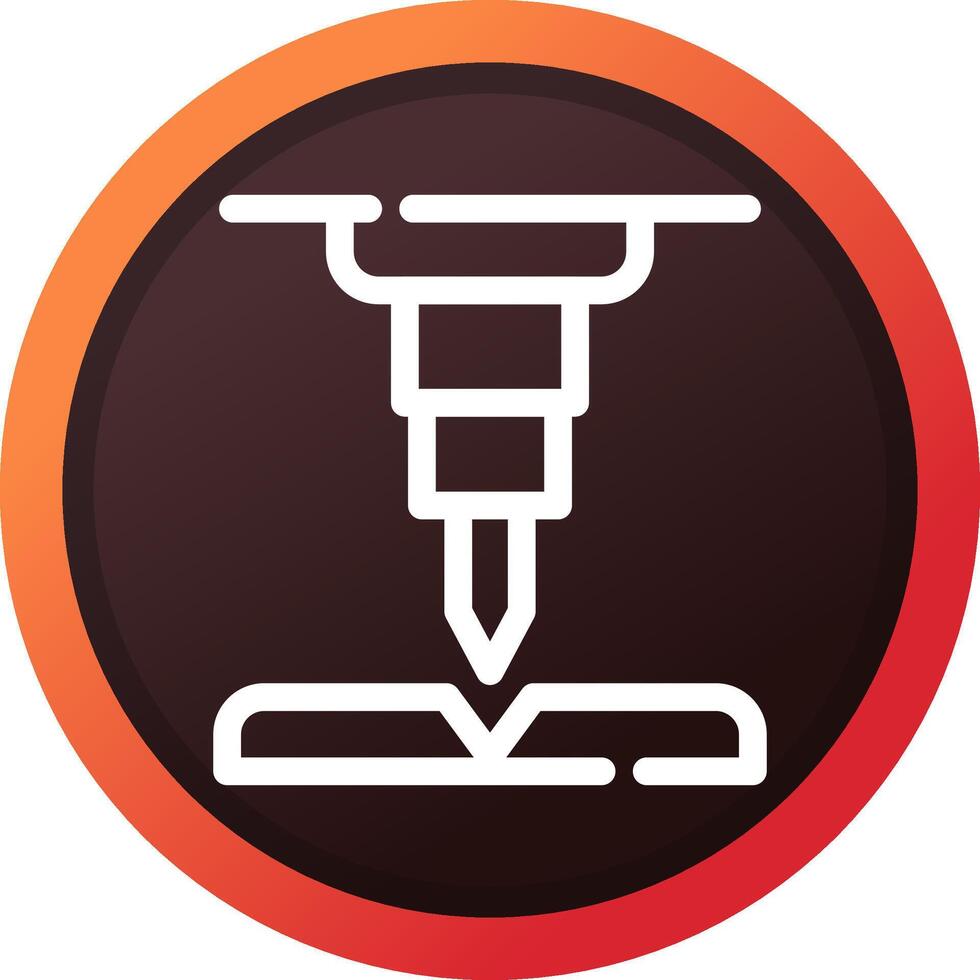 glyph Gradient Corner Design vector