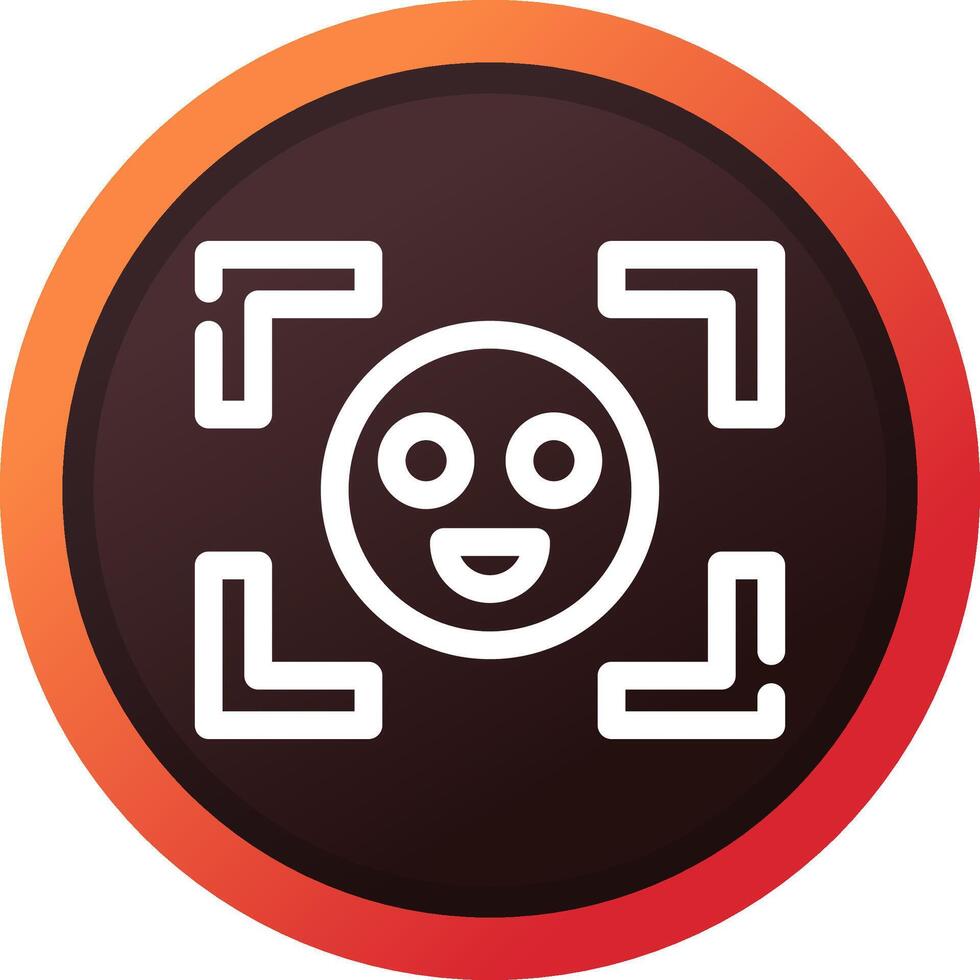 Face Detection Creative Icon Design vector