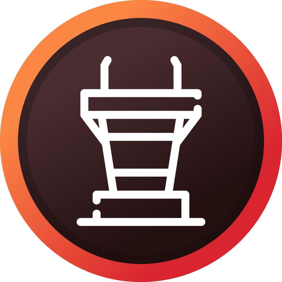 Podium Creative Icon Design vector