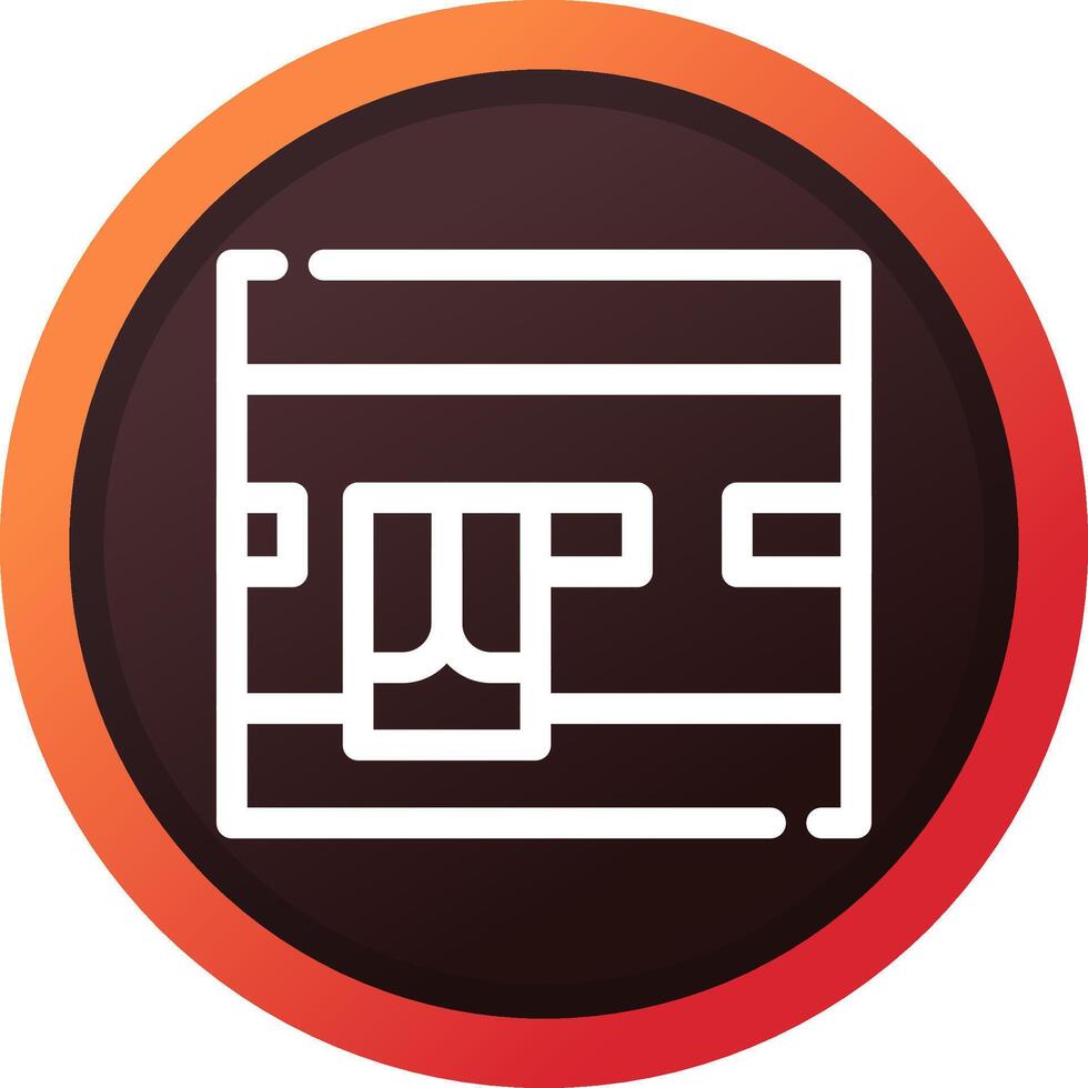 Kaaba Creative Icon Design vector