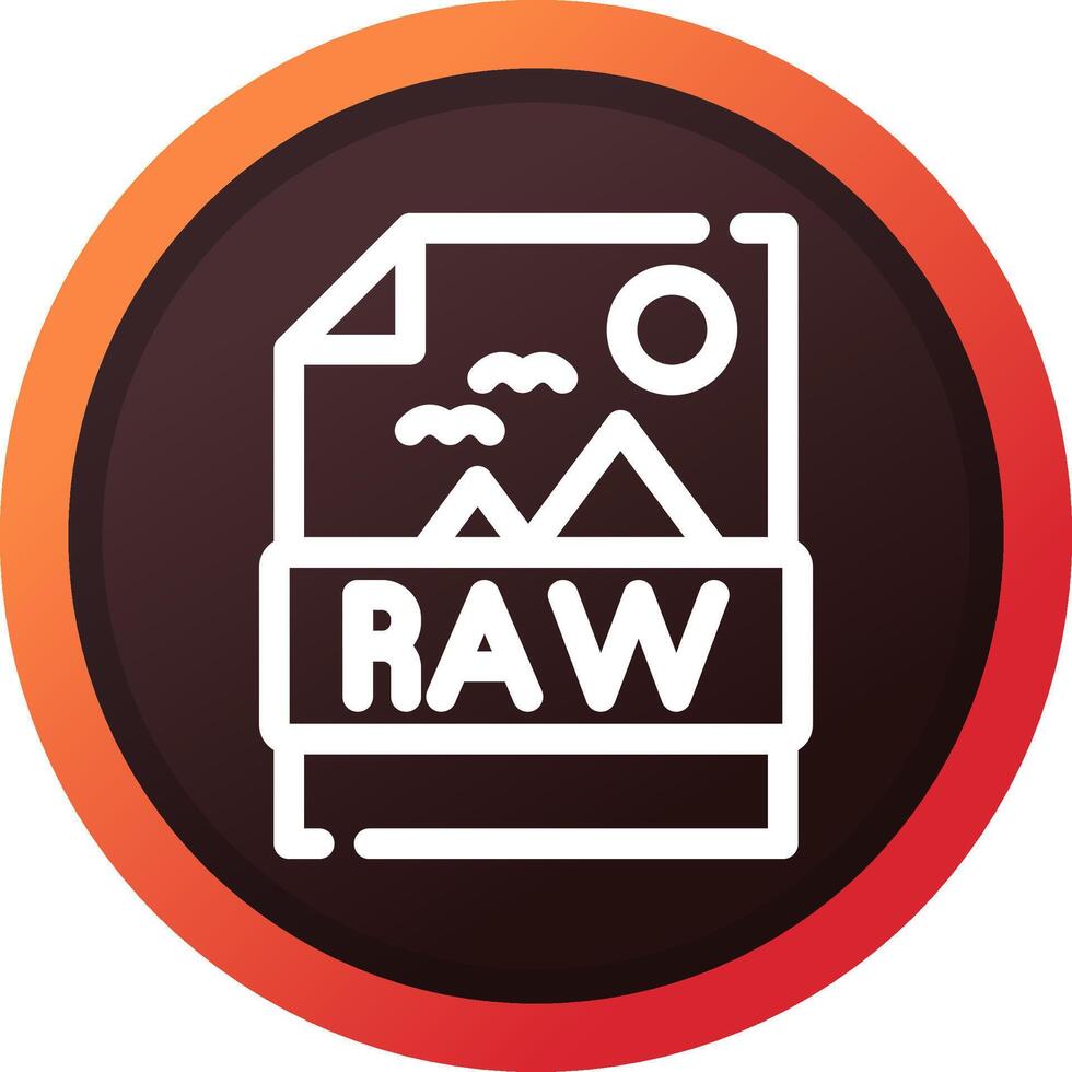 Raw Creative Icon Design vector