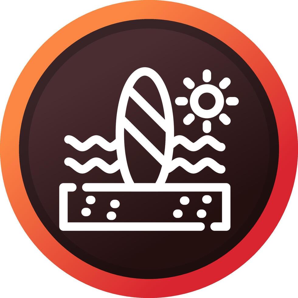 Paddle Surf Creative Icon Design vector