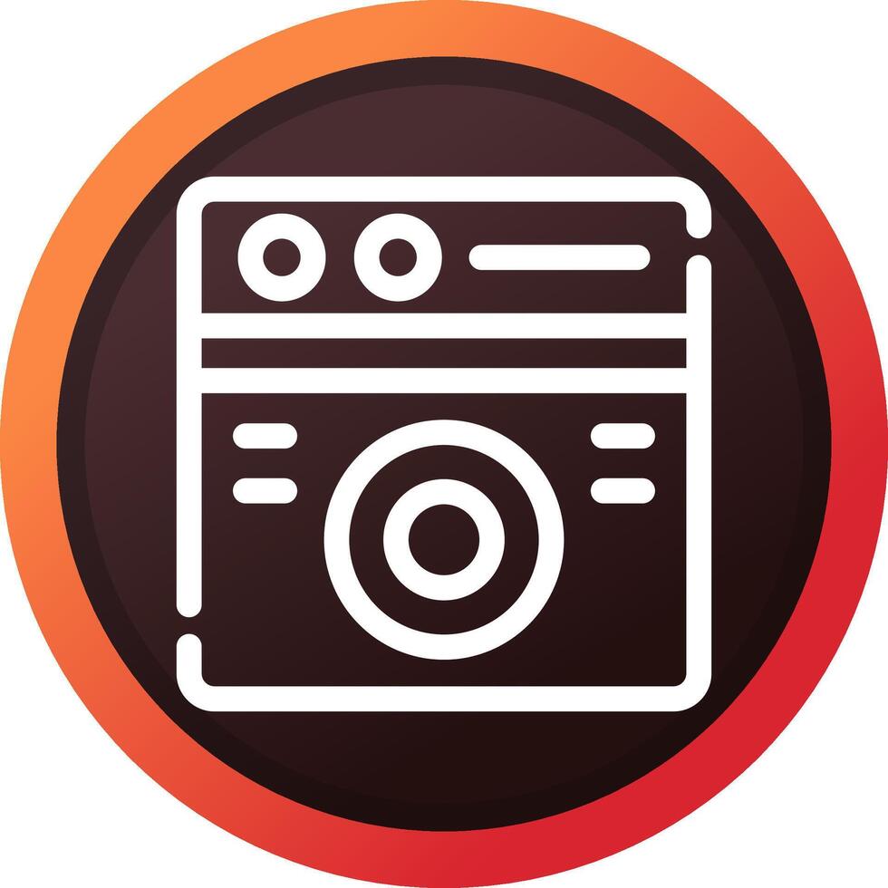 Washing Machine Creative Icon Design vector