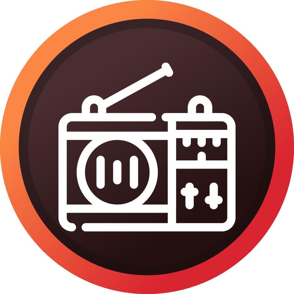 diseño de icono creativo de radio vector