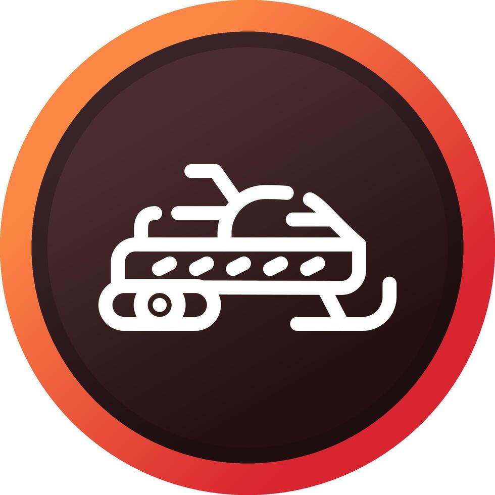 Snowmobile Creative Icon Design vector