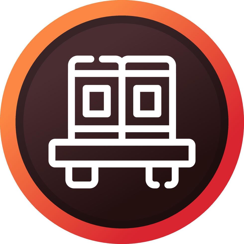 Book Shelf Creative Icon Design vector