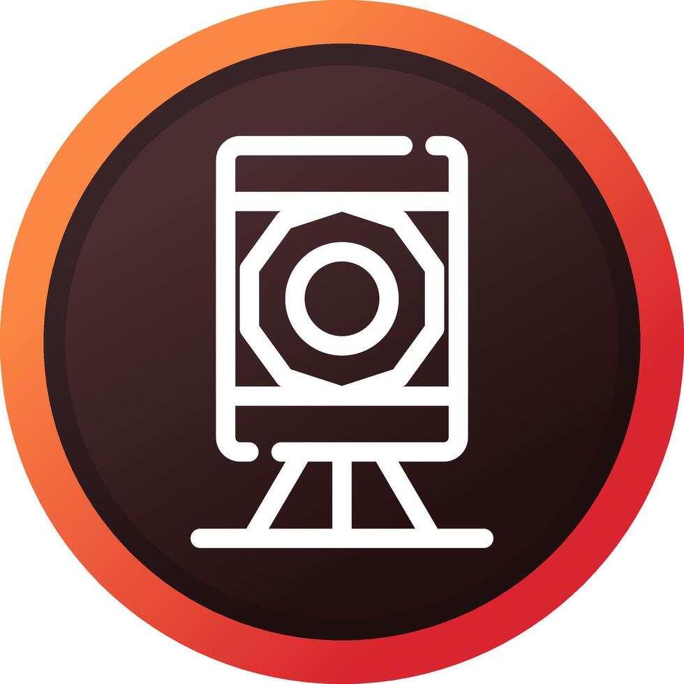 Theodolite Creative Icon Design vector