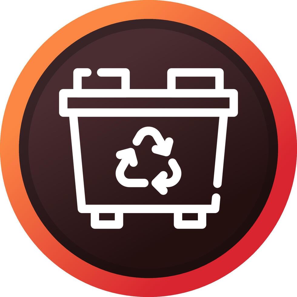 Recycling Bin Creative Icon Design vector