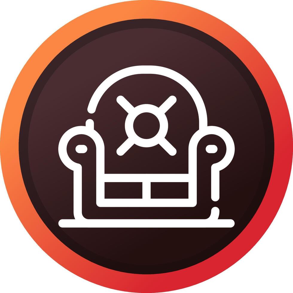 Armchair Creative Icon Design vector