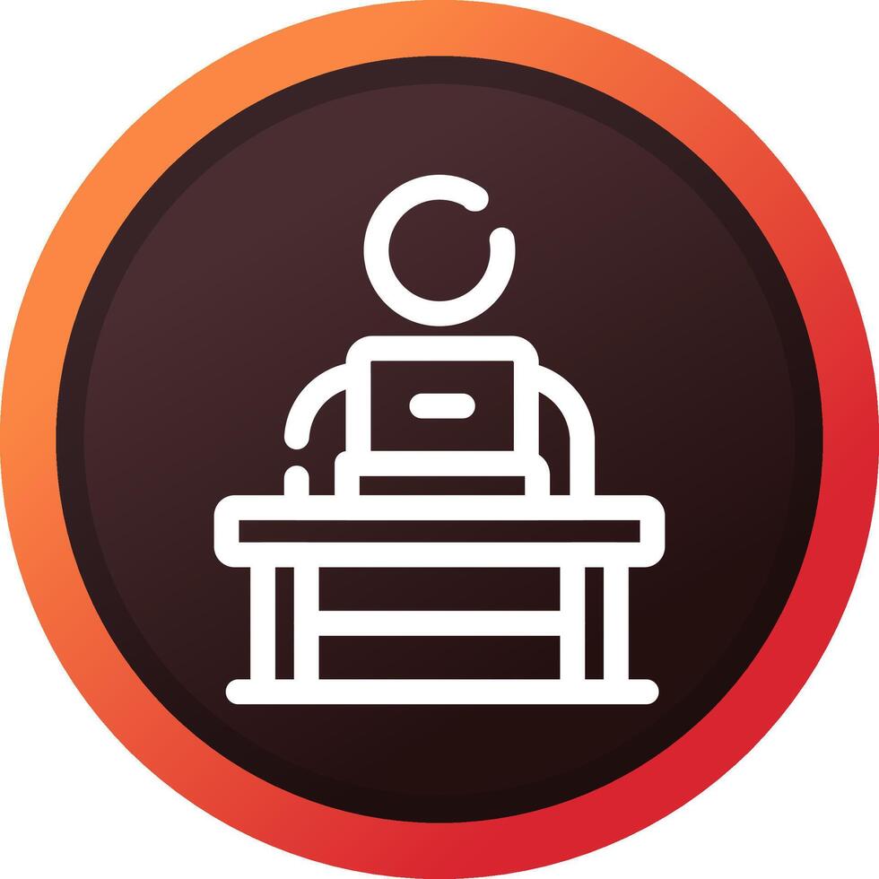 Work From Home Creative Icon Design vector