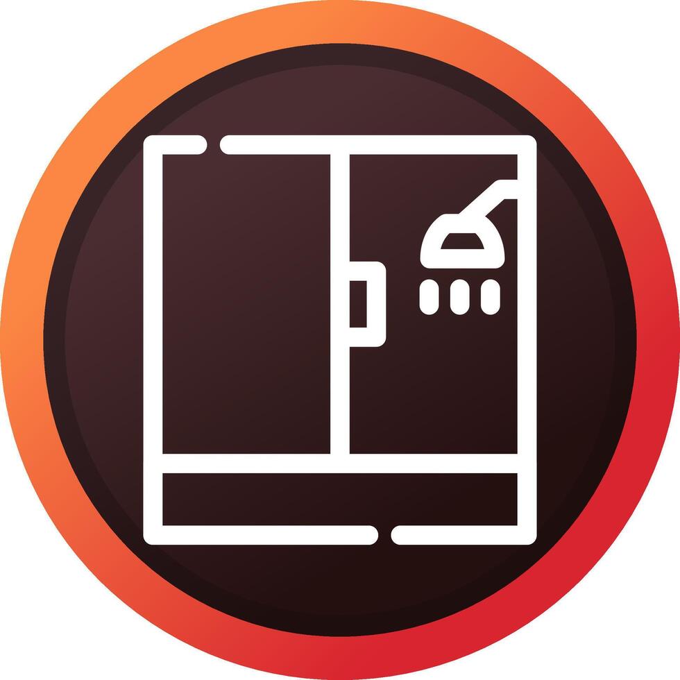 glyph Gradient Corner Design vector