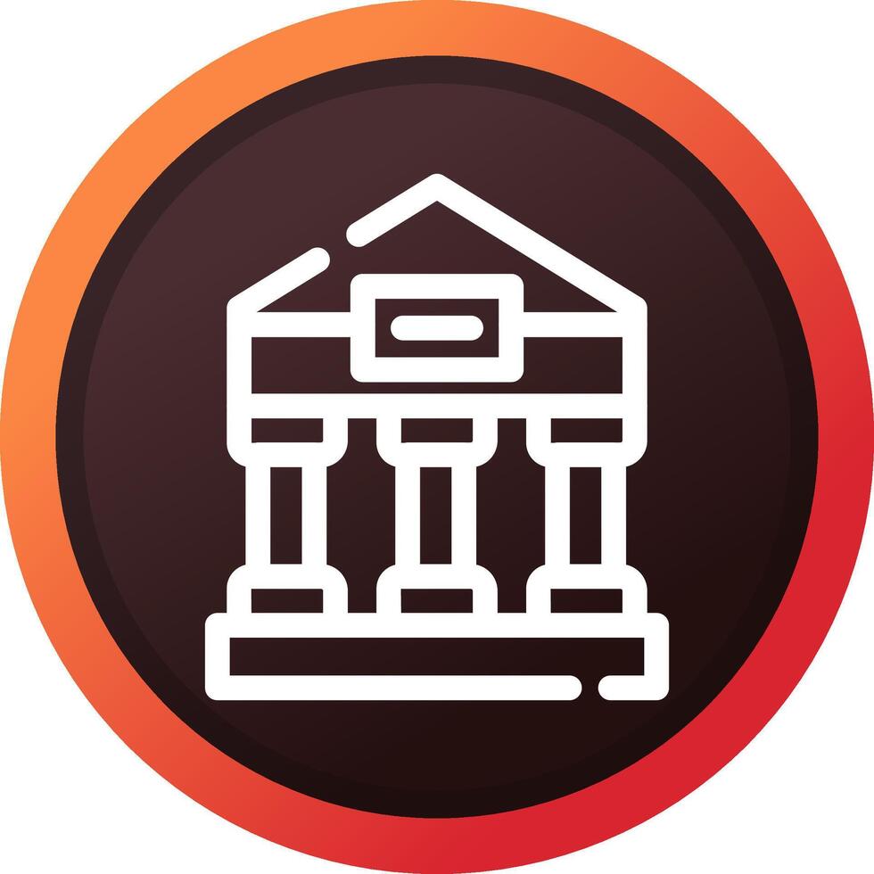 Greek Temple Creative Icon Design vector