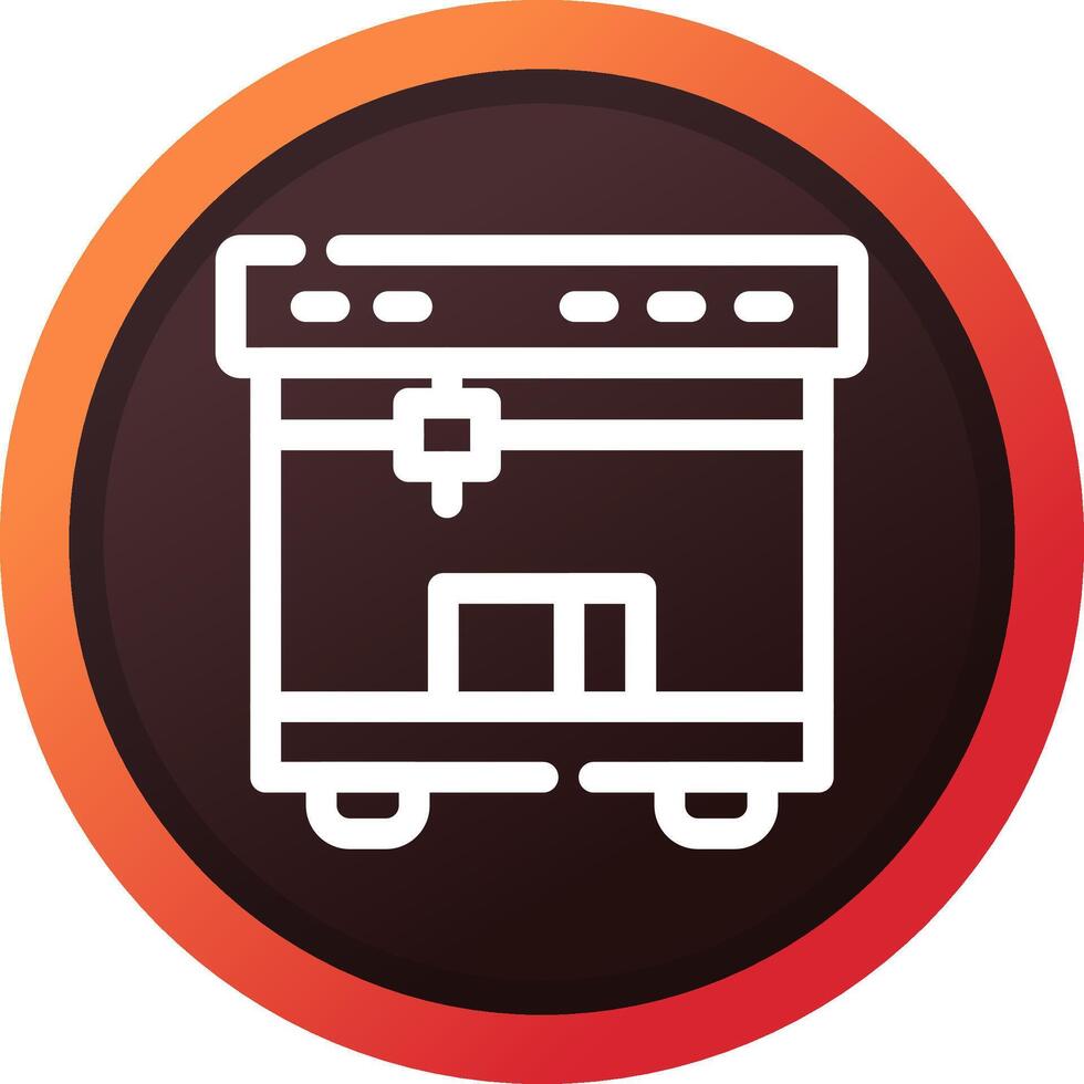 3D Printing Creative Icon Design vector