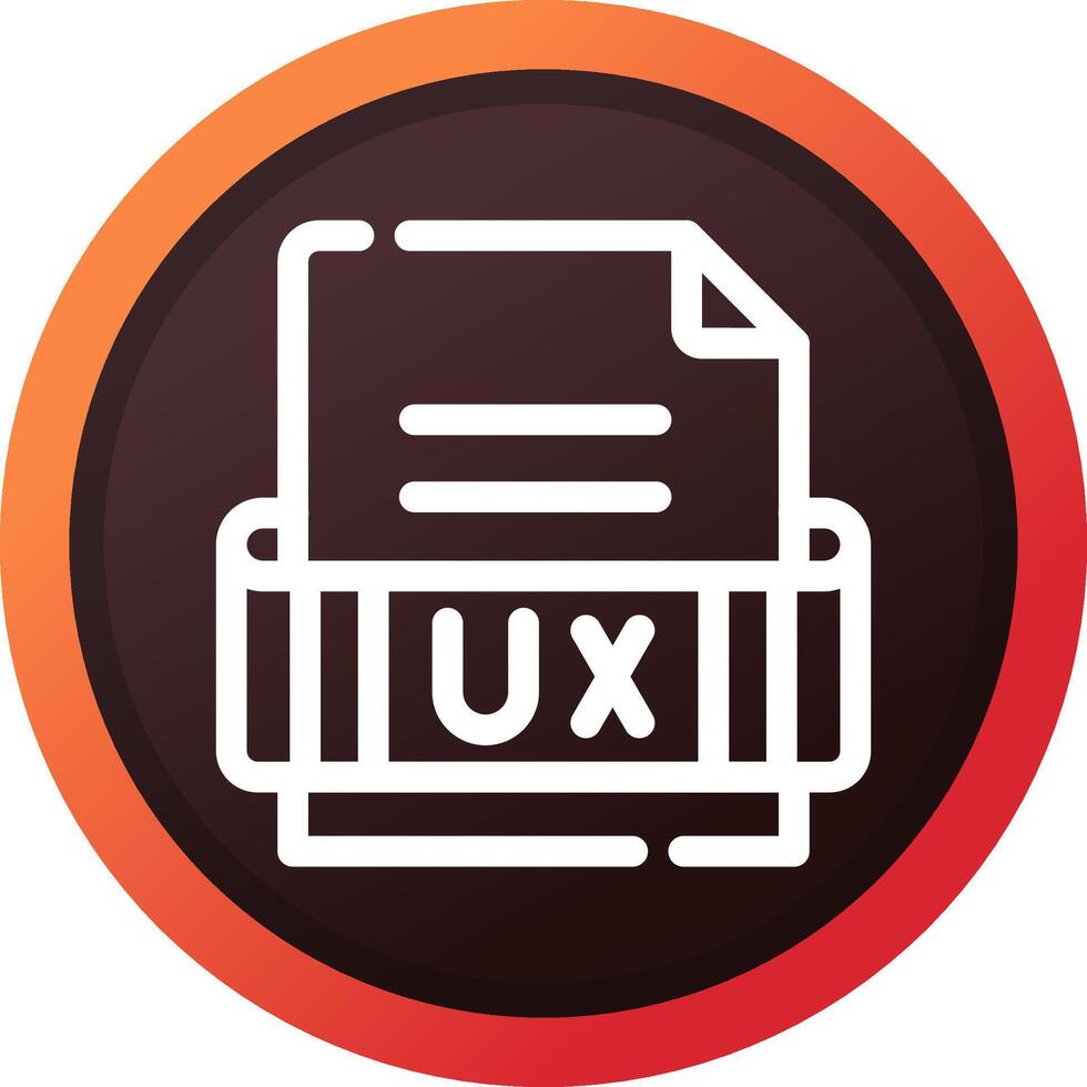 Ux Format Creative Icon Design vector