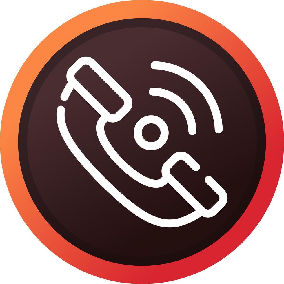 Phone Receiver Creative Icon Design vector