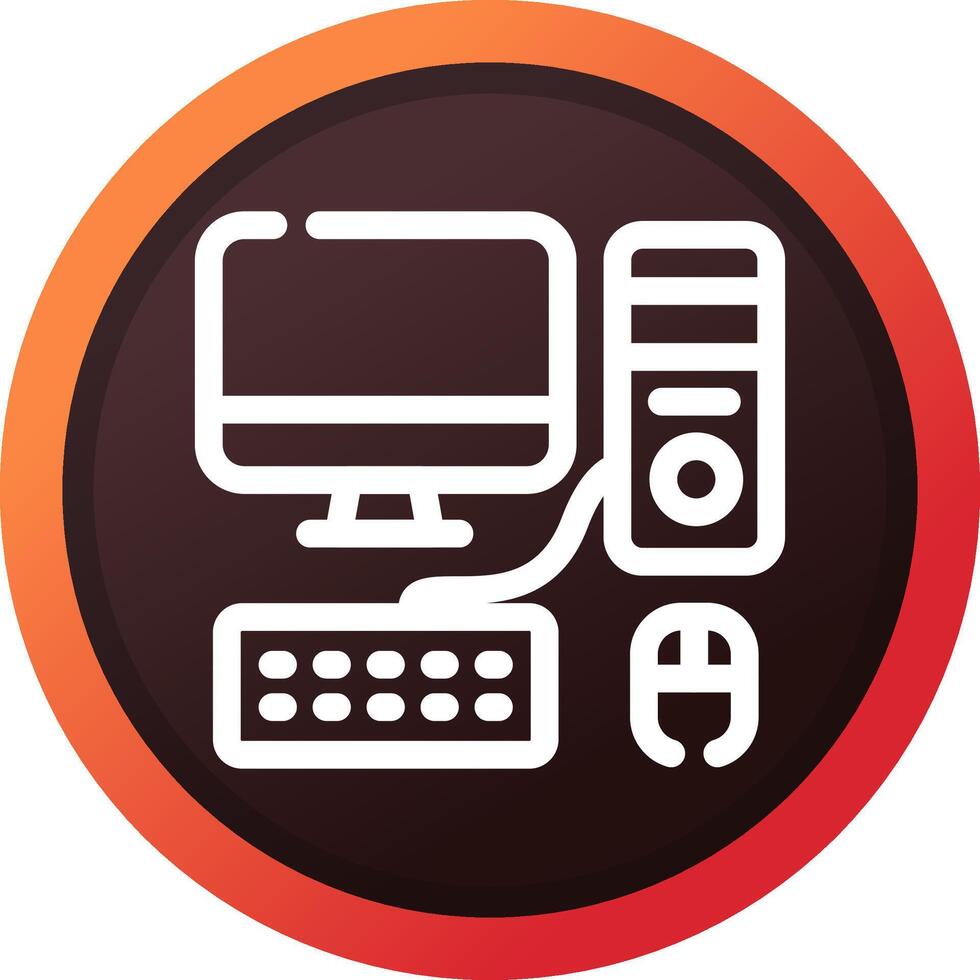 Computer Creative Icon Design vector