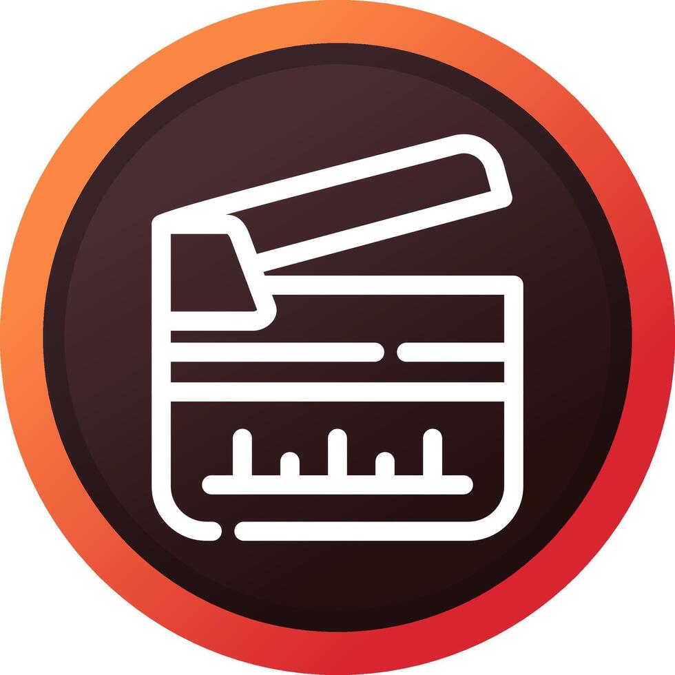 Clapperboard Creative Icon Design vector