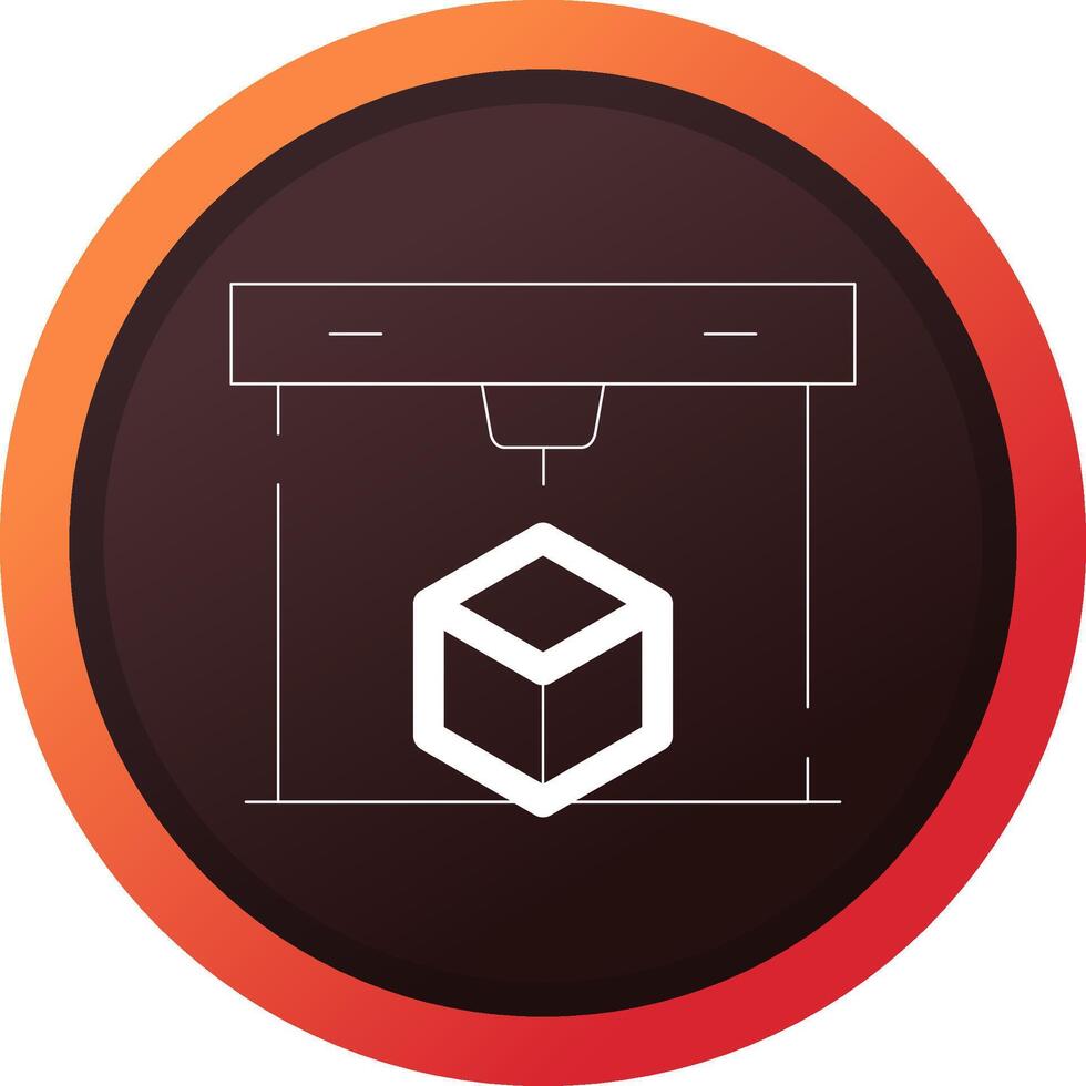 3D Printing Creative Icon Design vector