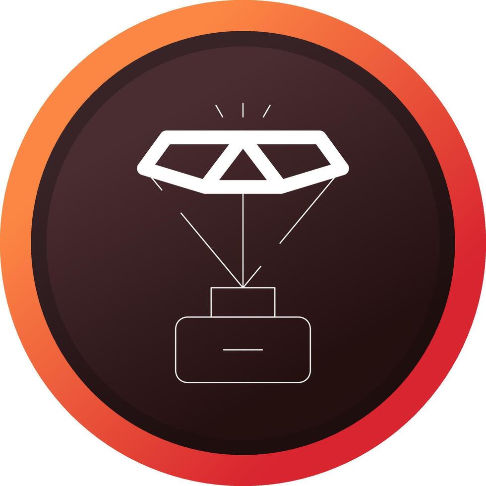 glyph Gradient Corner Design vector
