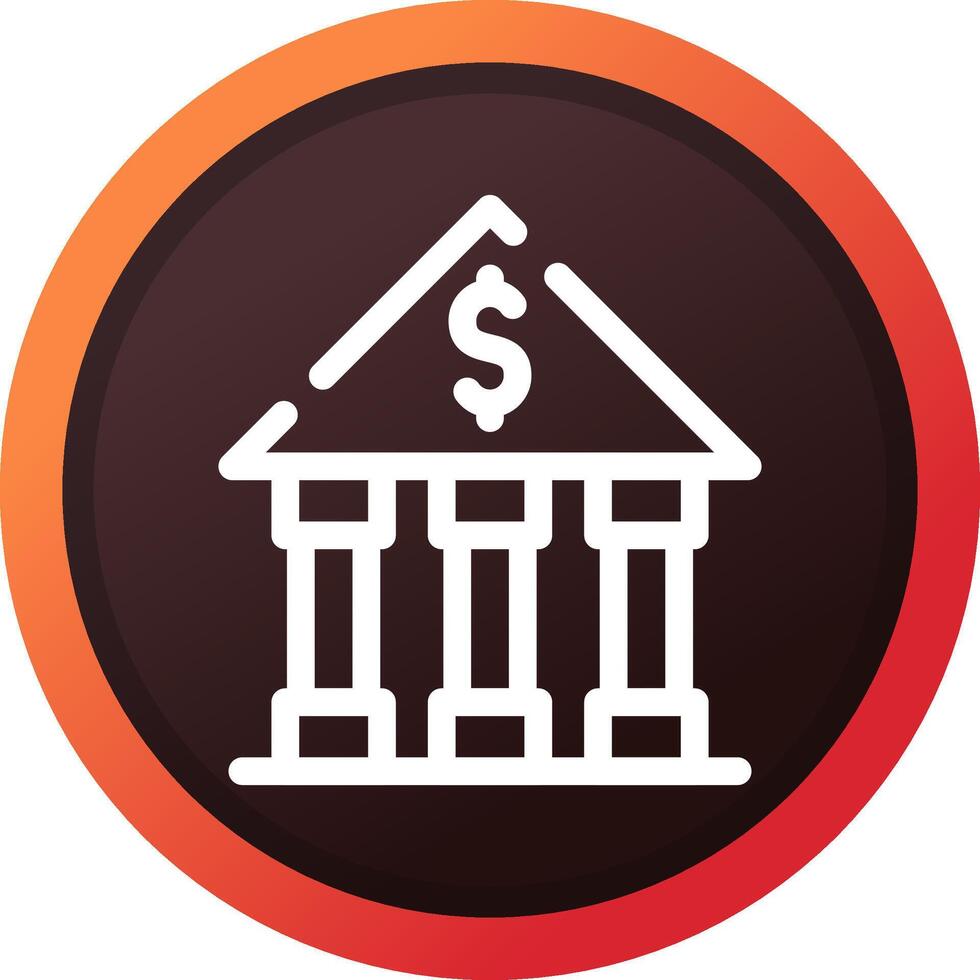 Bank Creative Icon Design vector