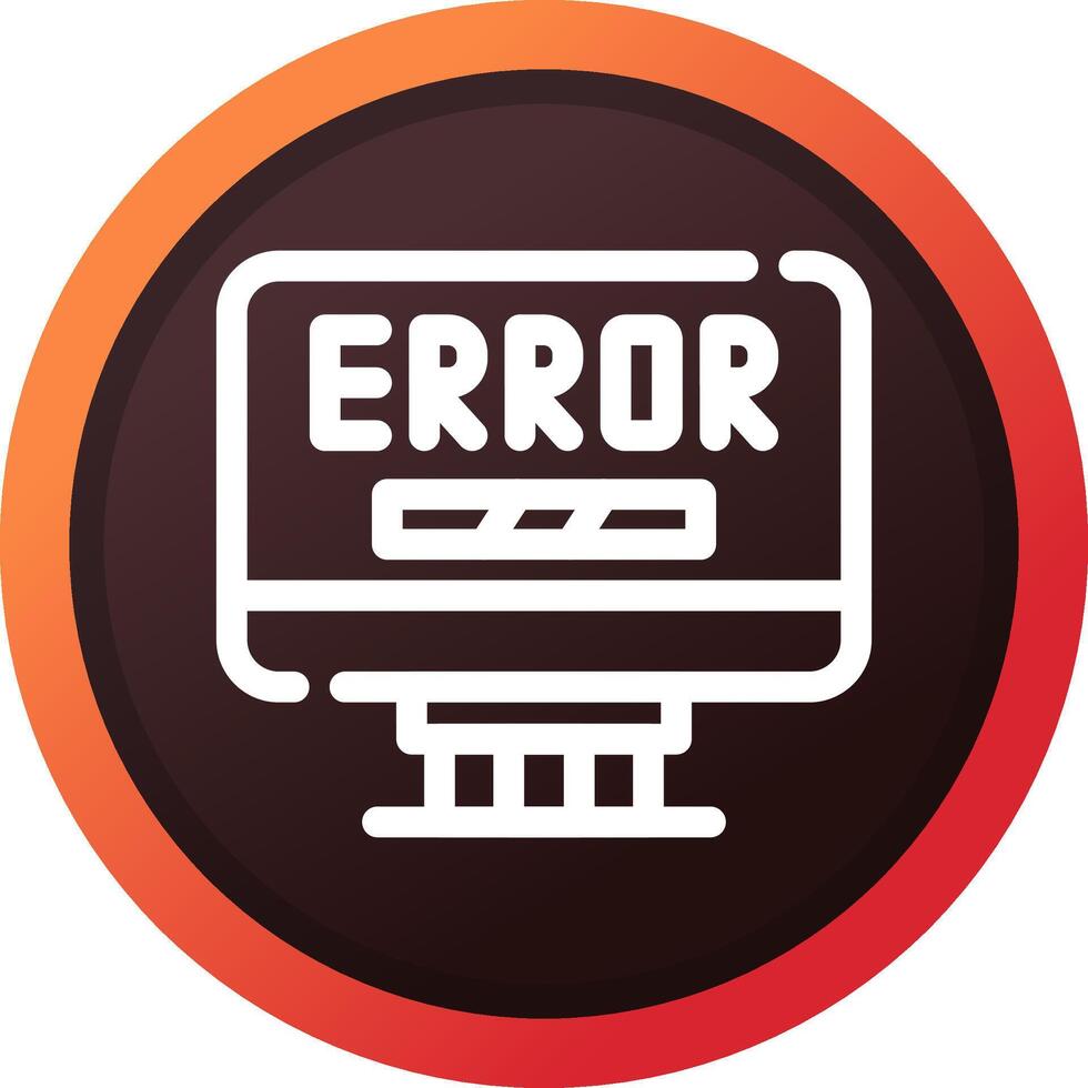 Error Creative Icon Design vector