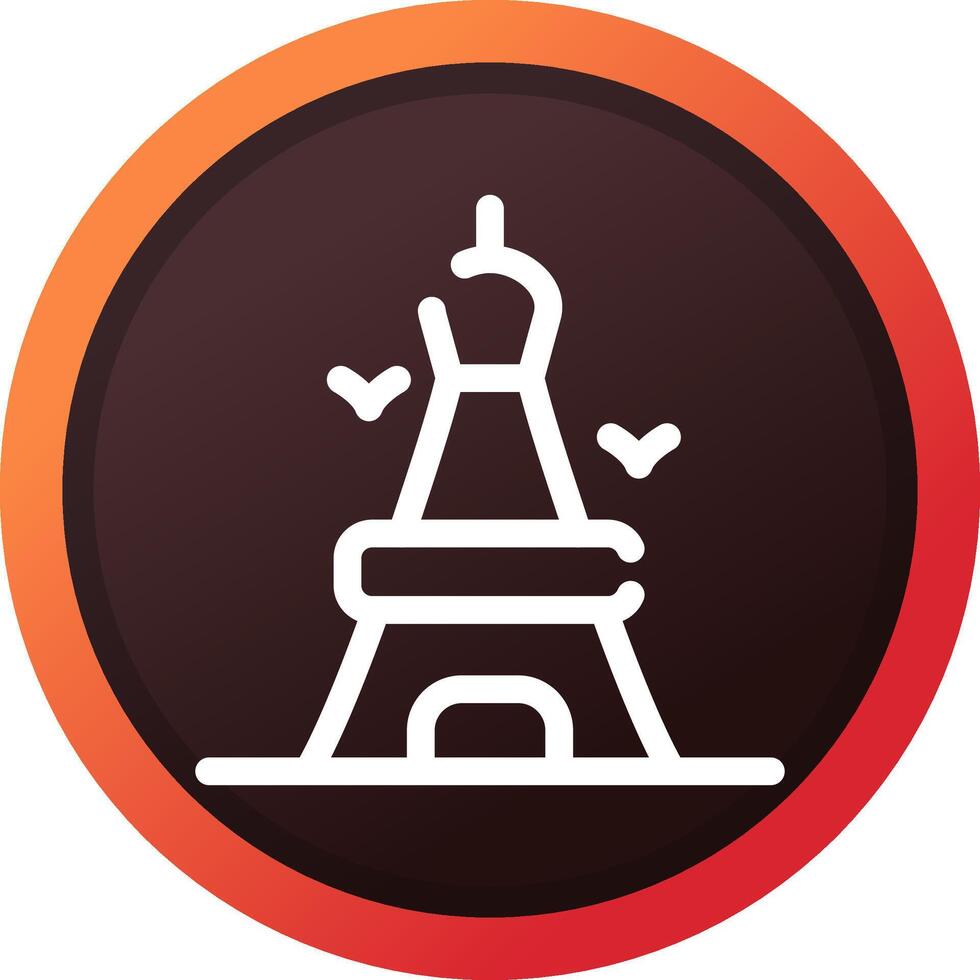 diseño de icono creativo de la torre eiffel vector