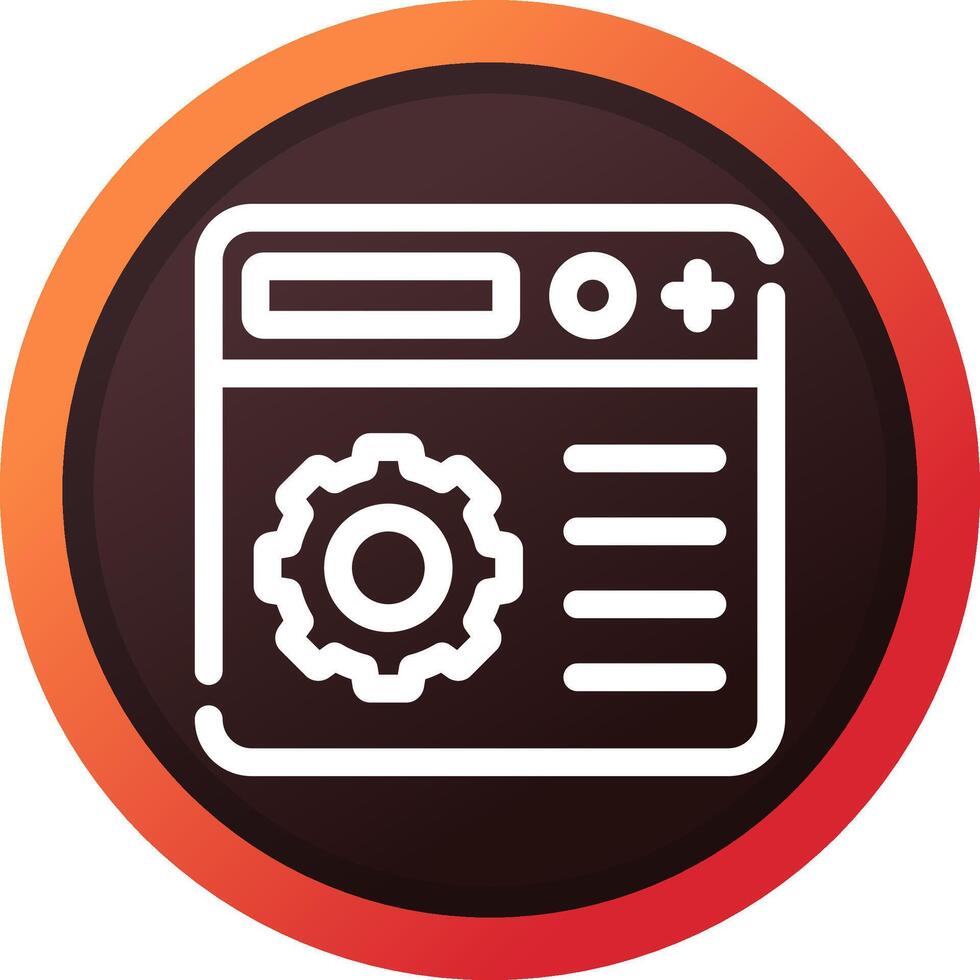Setting Creative Icon Design vector