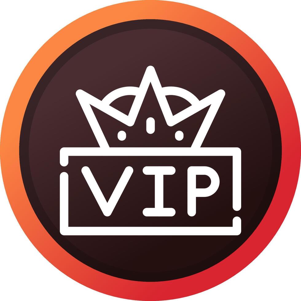 VIP creativo icono diseño vector