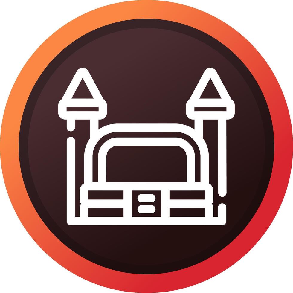 Bouncy Castle Creative Icon Design vector