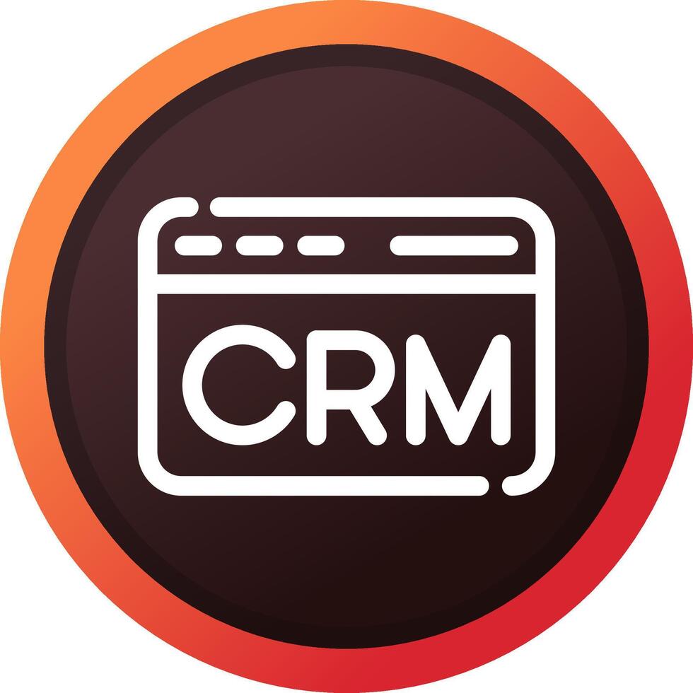CRM Creative Icon Design vector