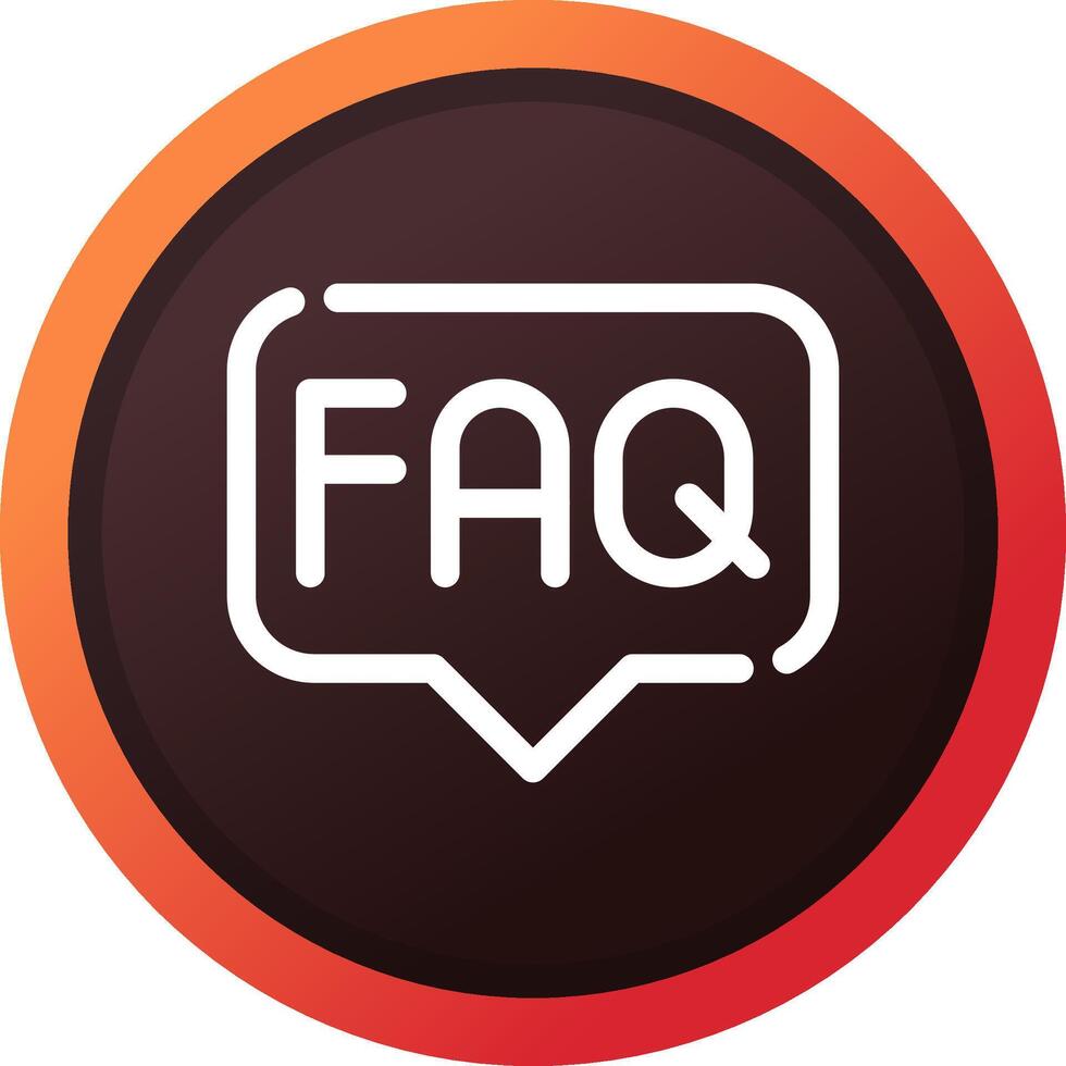 FAQ Creative Icon Design vector