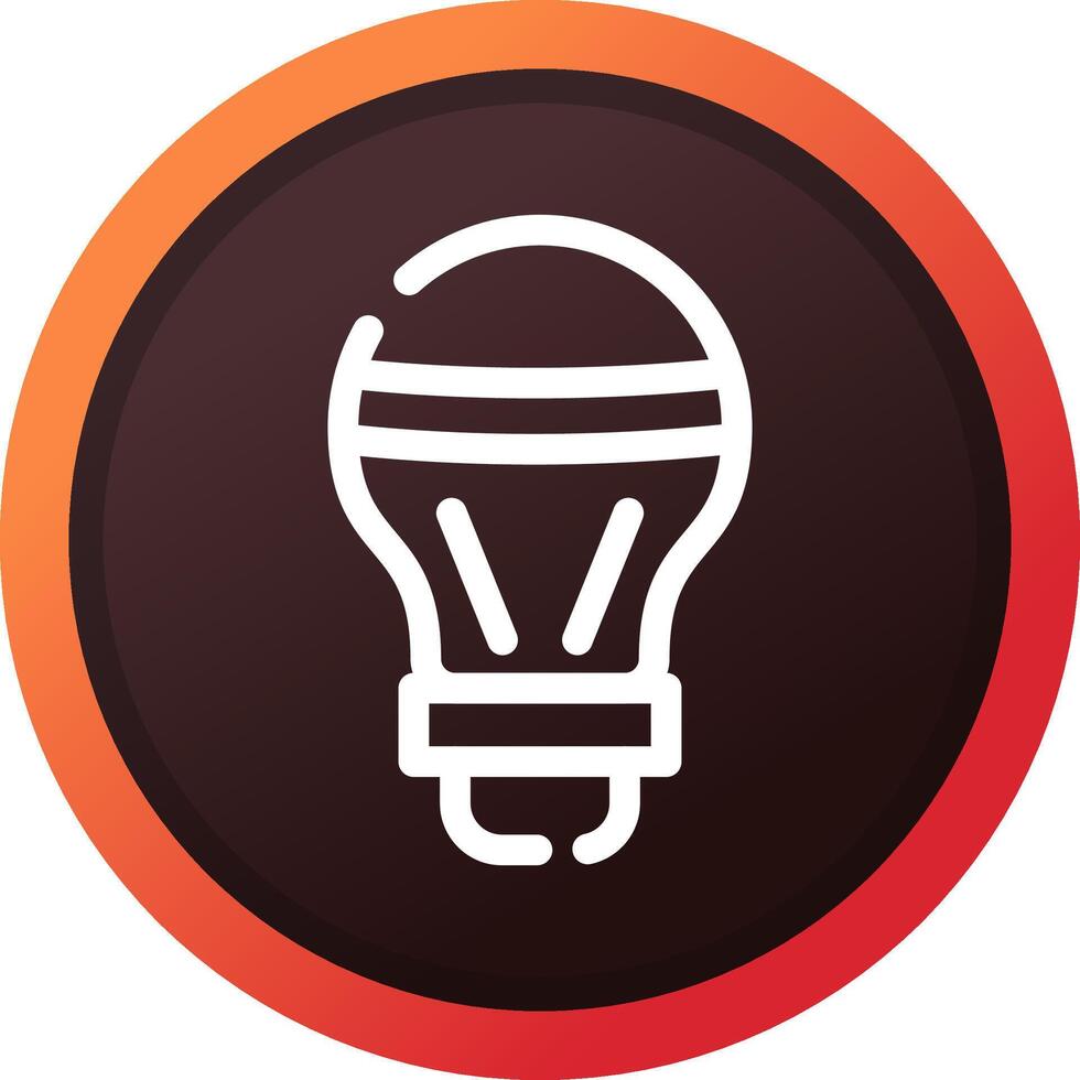 LED Bulb Creative Icon Design vector