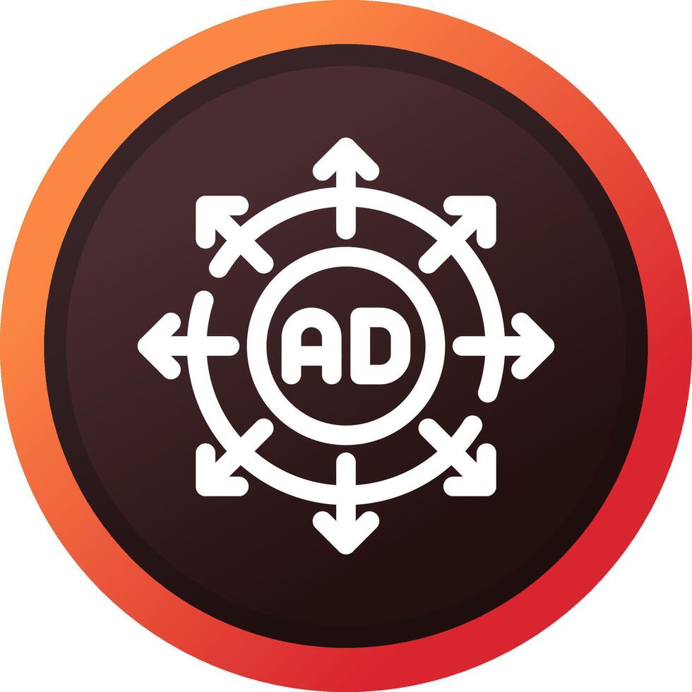Advertising Submission Creative Icon Design vector