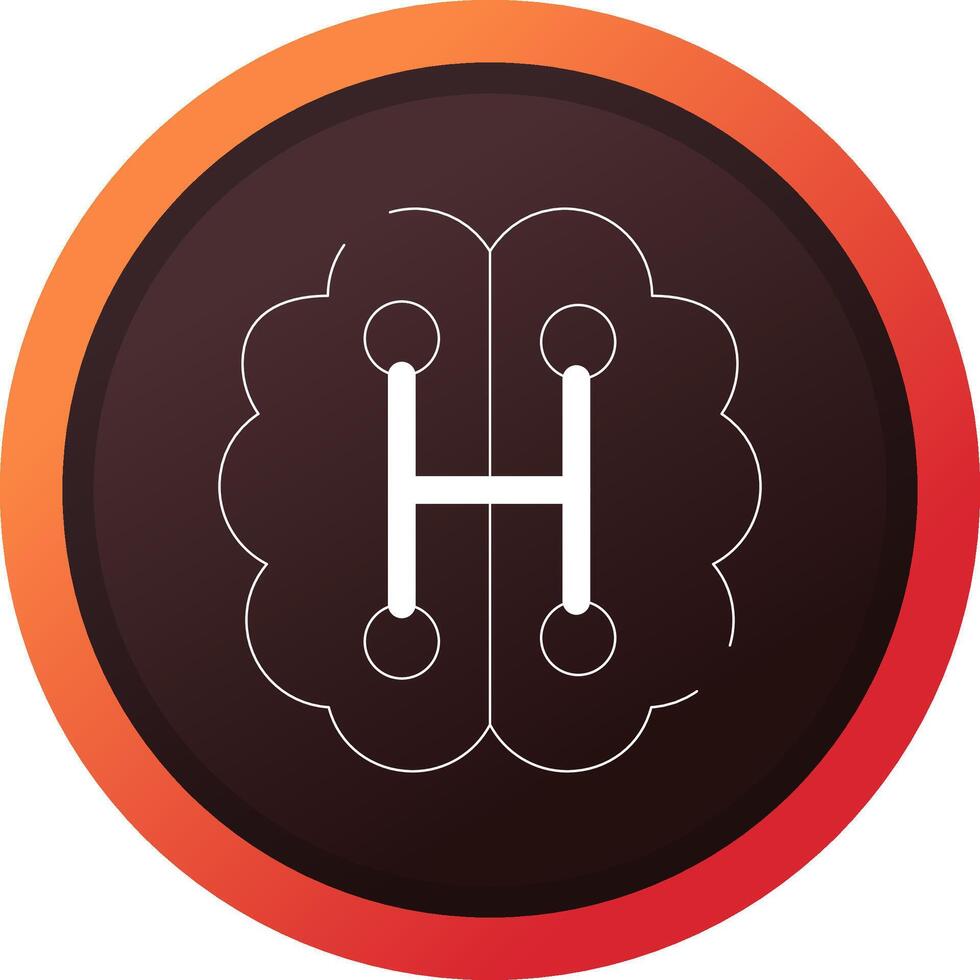 Humanoid Robot Creative Icon Design vector