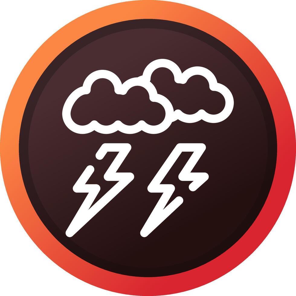 Lightning Creative Icon Design vector