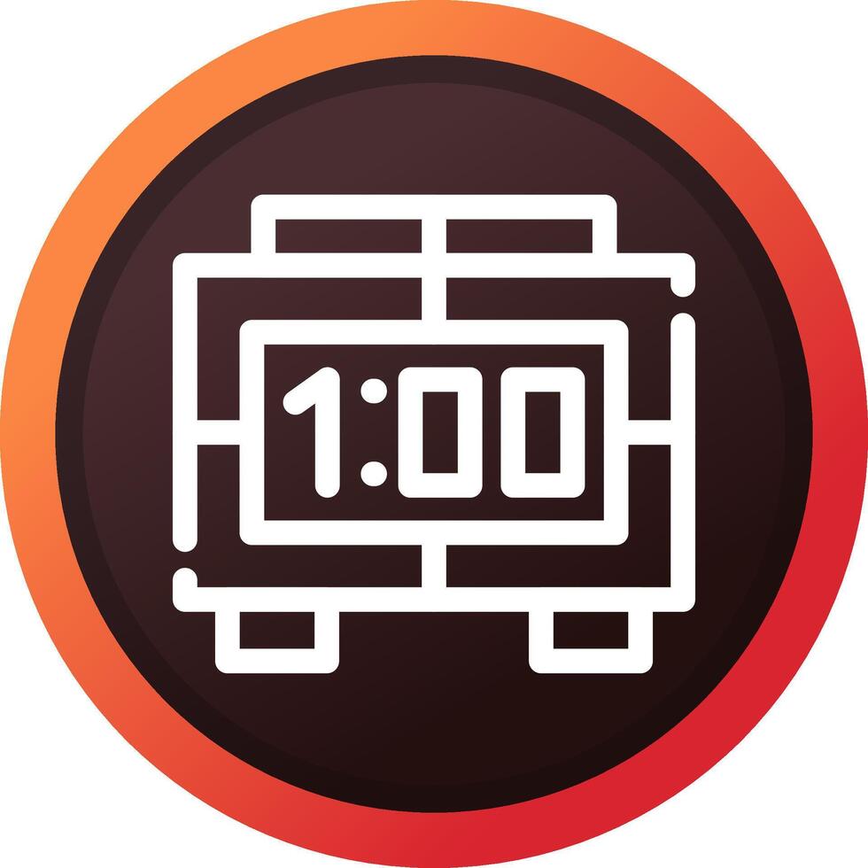 Digital Clock Creative Icon Design vector