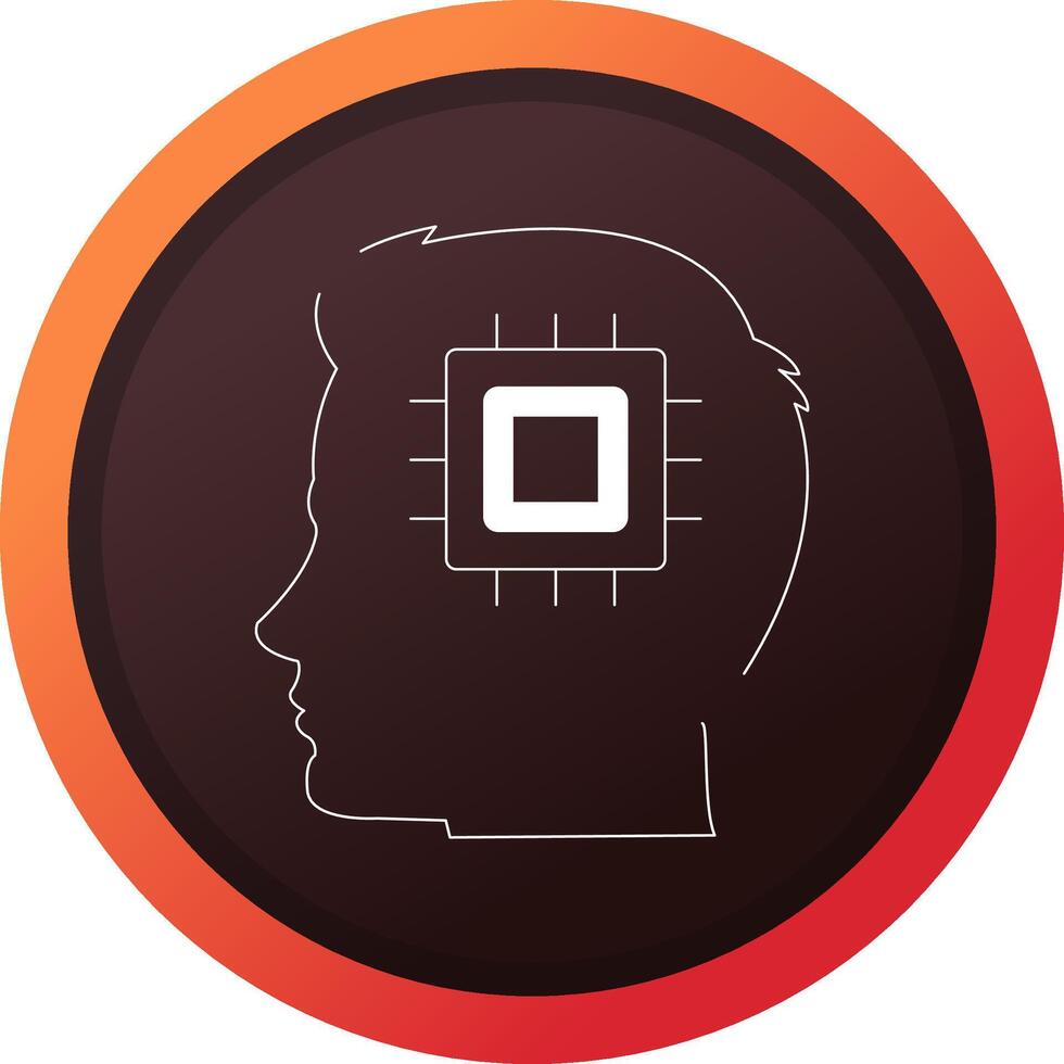 Human Processor Creative Icon Design vector