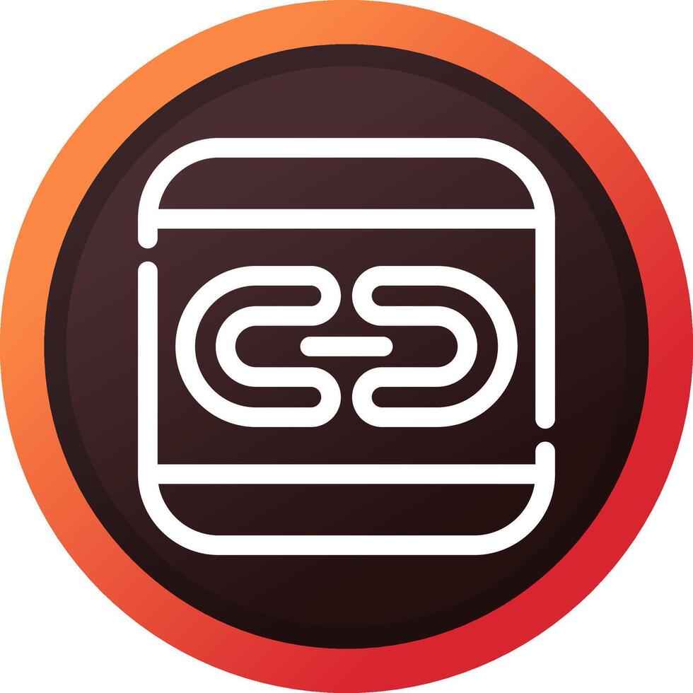 Link Creative Icon Design vector