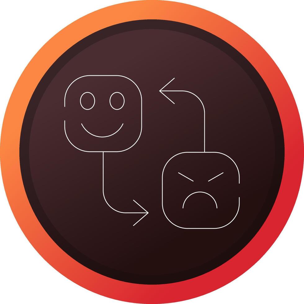 Mood Swing Creative Icon Design vector