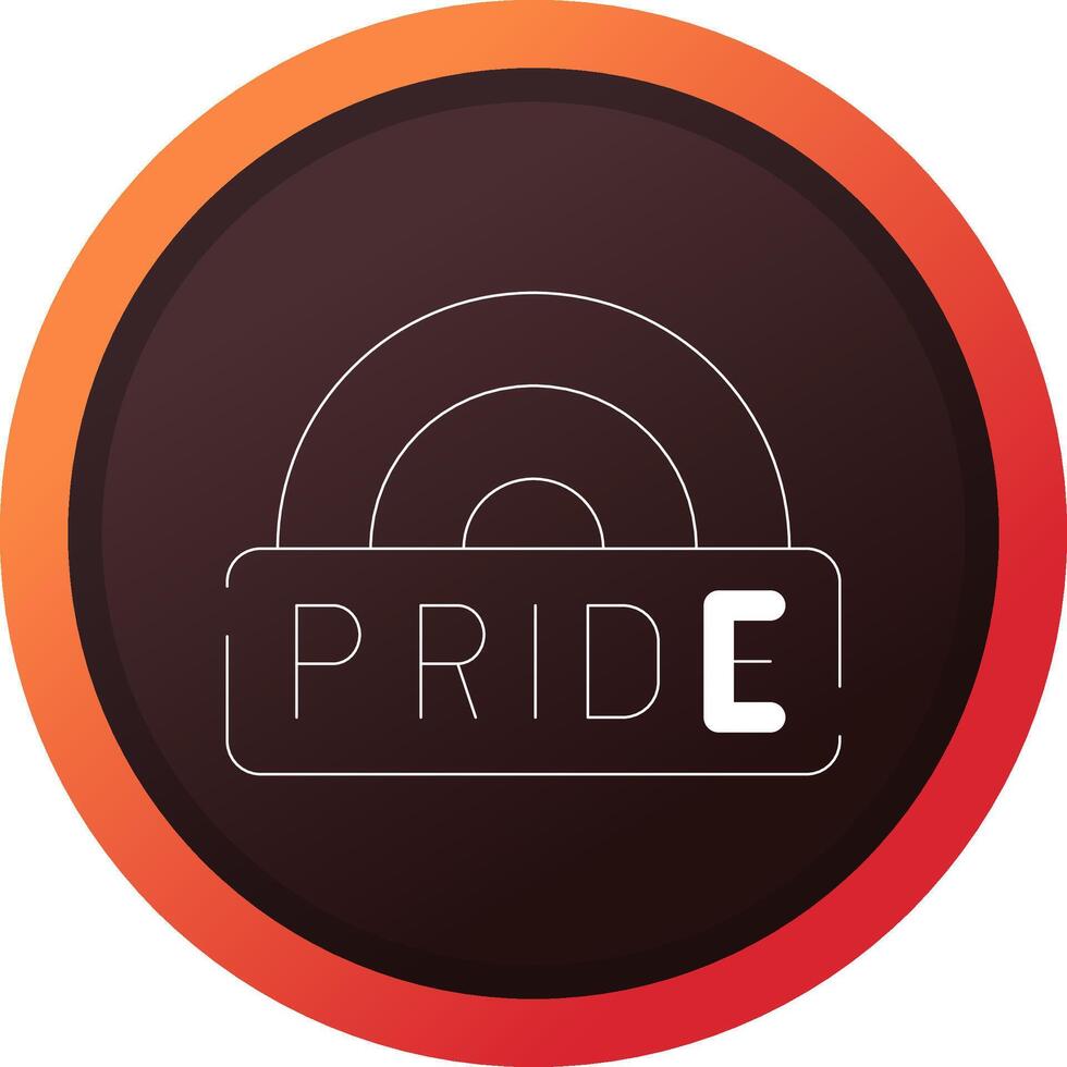 glyph Gradient Corner Design vector