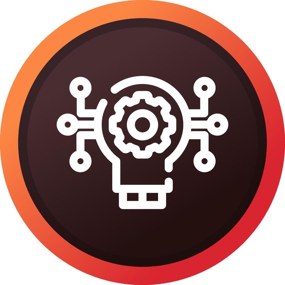 Technology Disruption Creative Icon Design vector