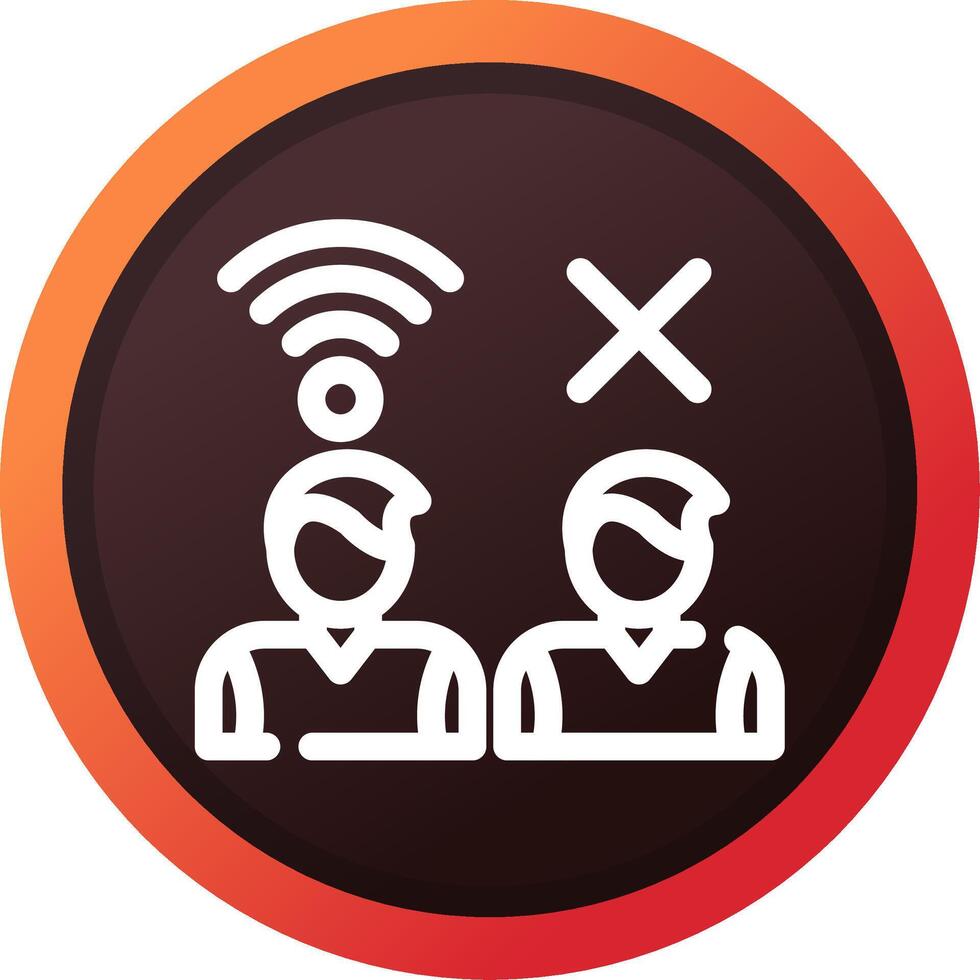 Digital Divide Creative Icon Design vector