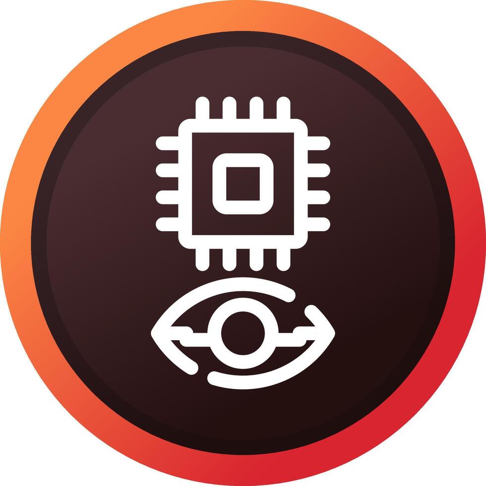 Eye Augmentation Creative Icon Design vector