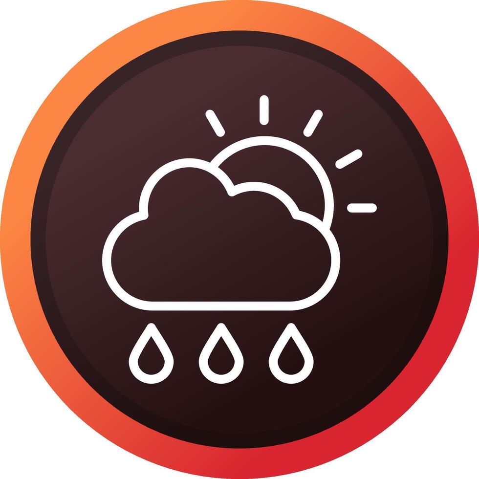 Rain Creative Icon Design vector