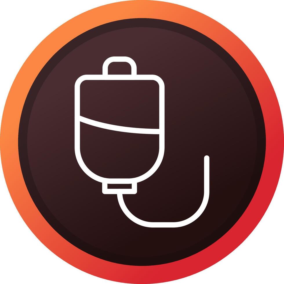 Blood Bag Creative Icon Design vector