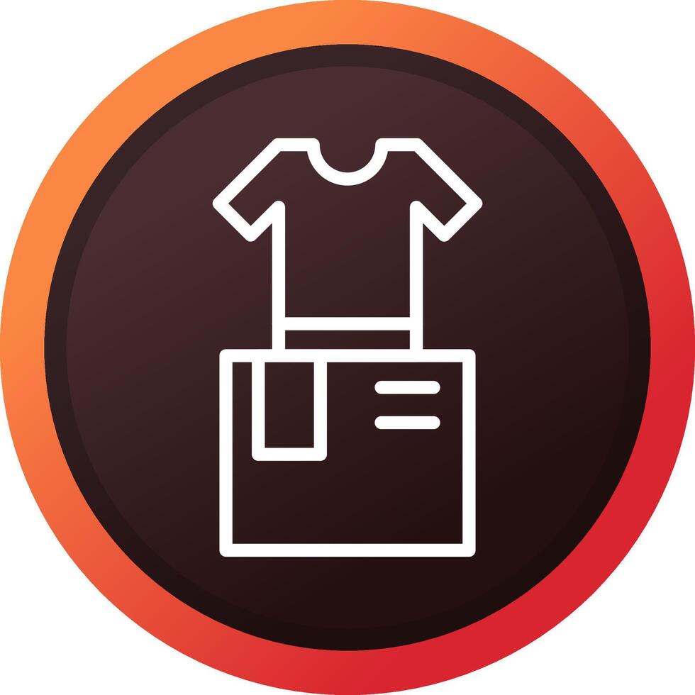 Clothes Box Creative Icon Design vector