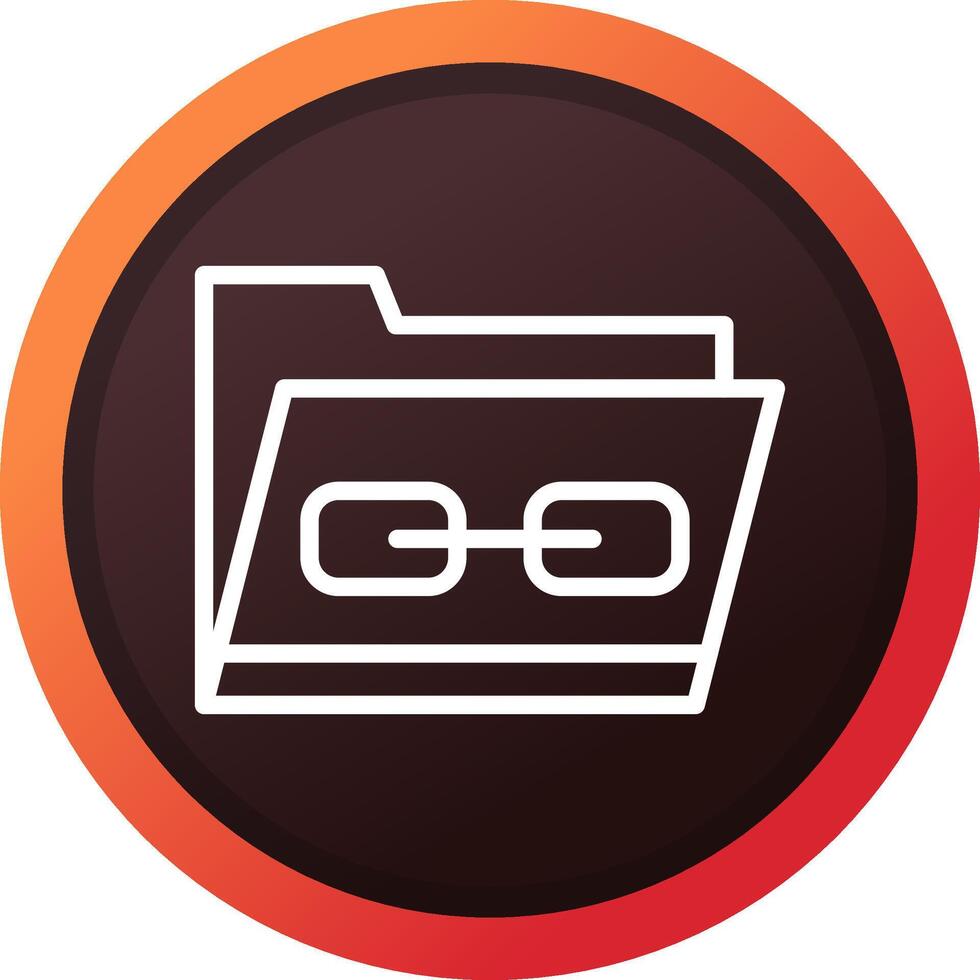 Link Folder Creative Icon Design vector