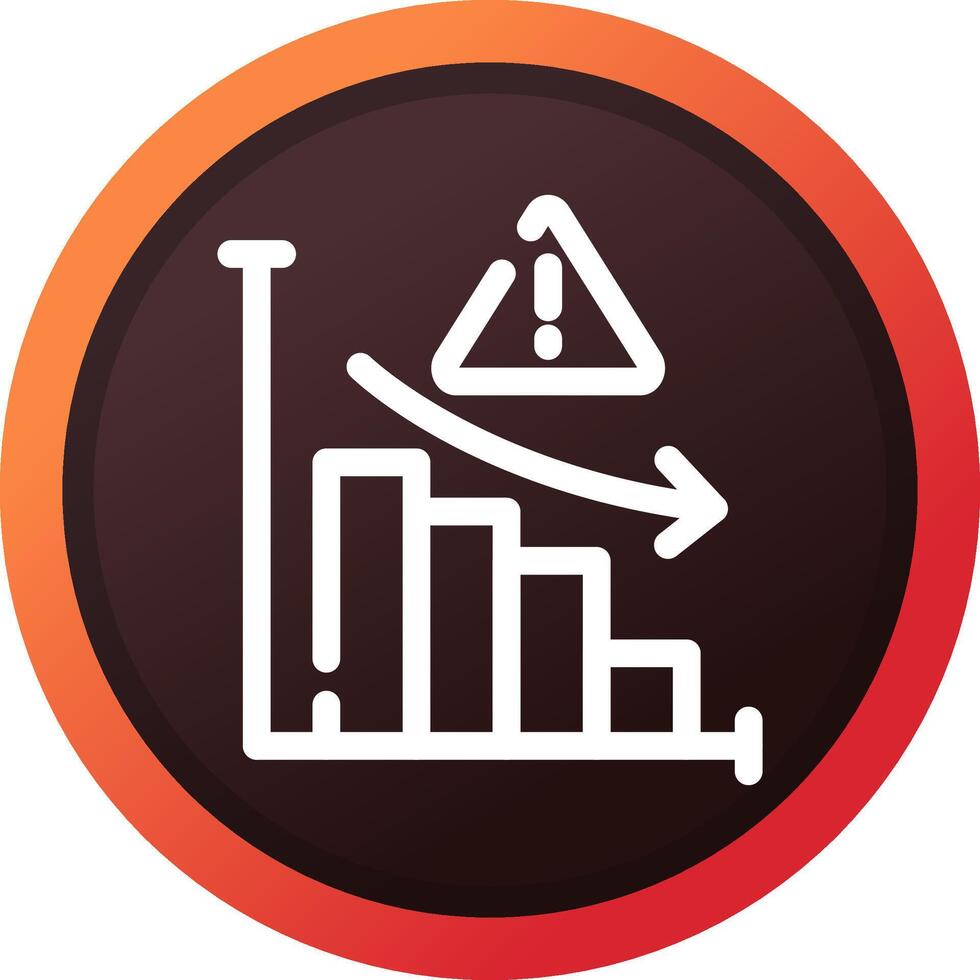 Market Risk Creative Icon Design vector